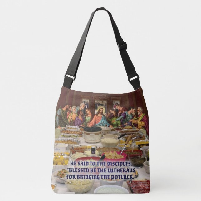Bolso Cruzado Lutheran Last Supper Potluck (Anverso)
