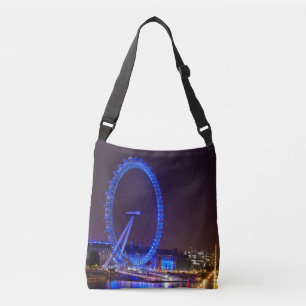 Bolso Cruzado Luz azul ojo de Londres en la noche
