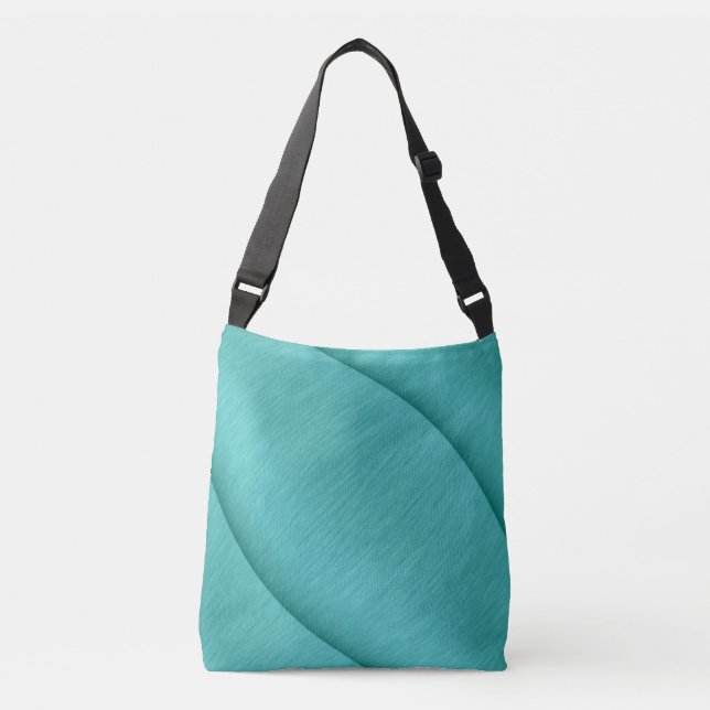 Bolso Cruzado Luz turquesa cepillada (Anverso)