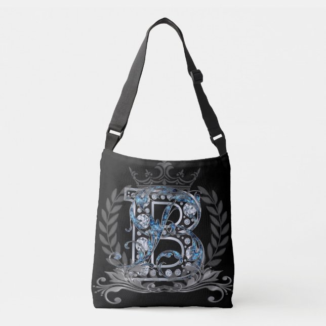 Bolso Cruzado Lyon negro lux  lv doblado (Anverso)