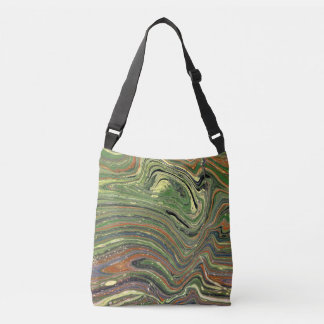 Bolso Cruzado Mad Love 1 Wild Green Abstract Tote
