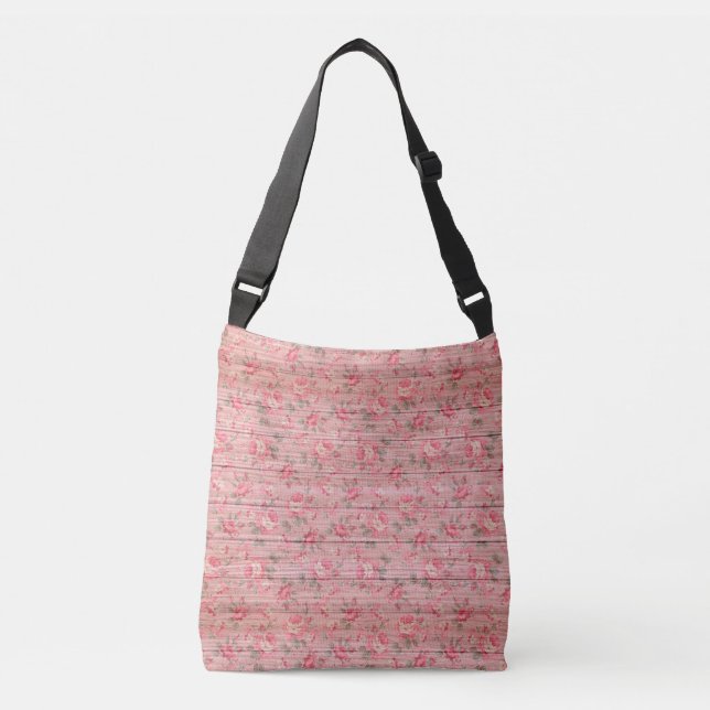 Bolso Cruzado Madera Floral Moderna Popular Elegante (Anverso)
