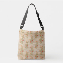 Bolso Cruzado Madera Floral Moderna Popular Elegante