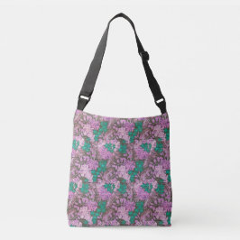 Bolso Cruzado Madera Floral Moderna Popular Elegante