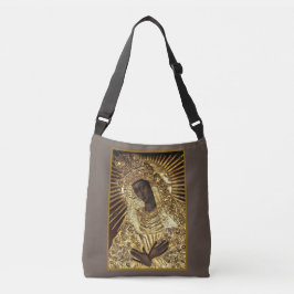Bolso Cruzado MADONNA NEGRA en oro riza Crossbody Bag