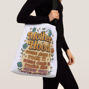 Bolso Cruzado Madre Capucha Retro Floral Groovy Cita