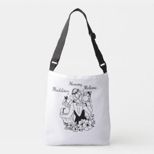 Bolso Cruzado Madres E Hijas Llenan Arte Con Nombres