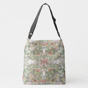 Bolso Cruzado Madreselva del Hollyhock de Nouveau del arte de