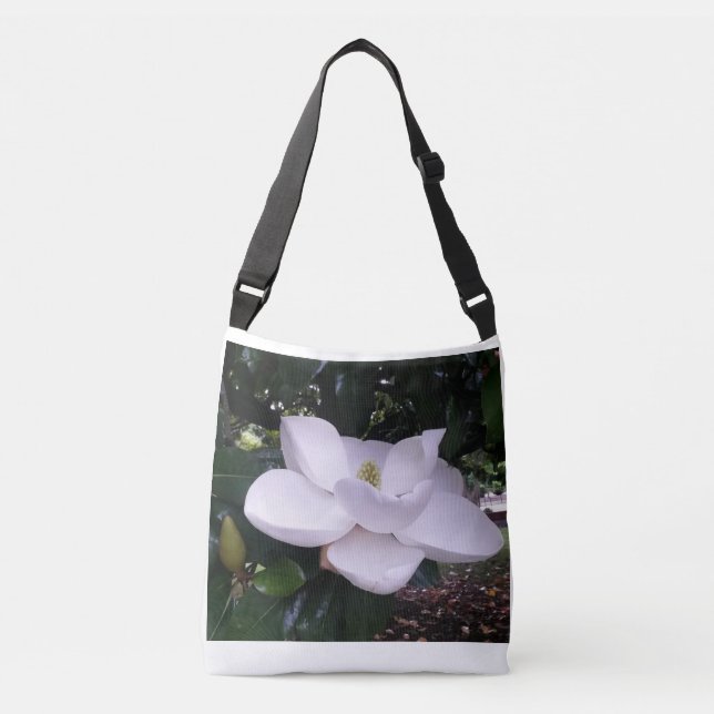 Bolso Cruzado Magnolia blanca (Anverso)