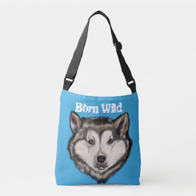 Bolso Cruzado Malamute de Alaska (Anverso)