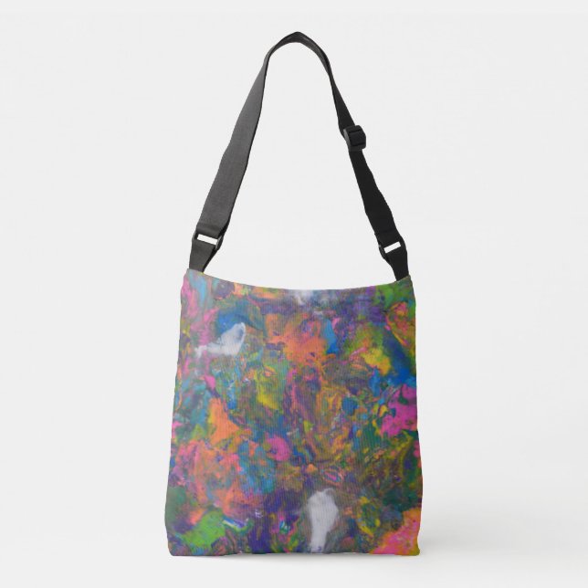 Bolso Cruzado Malla de arcilla arco iris (Anverso)