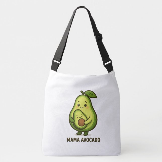 Bolso Cruzado Mama aguacate con el bebé - diseño de Personalizad (Anverso)
