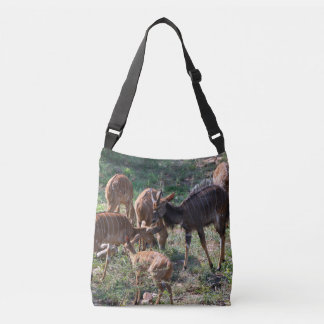 Bolso Cruzado Manada de Nyala Africano al Aire Libre