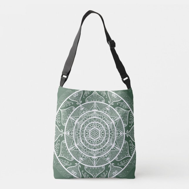Bolso Cruzado Mandala del bosque (Reverso)