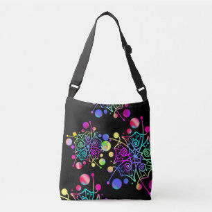 Bolso Cruzado Mandala Flor Power Galaxia Estrella brillante Bols