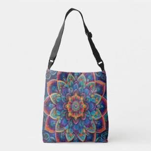 Bolso Cruzado Mandalas Psicodélicos Vibrantes