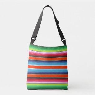 Bolso Cruzado Manta colorida del mexicano de la fiesta de Serape