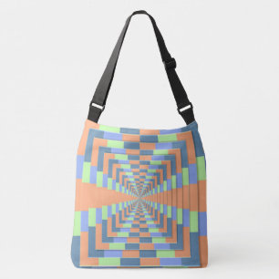 BOLSO CRUZADO MANTENGA SU ENFOQUE Y PERSPECTIVA DE NARANJA AZUL
