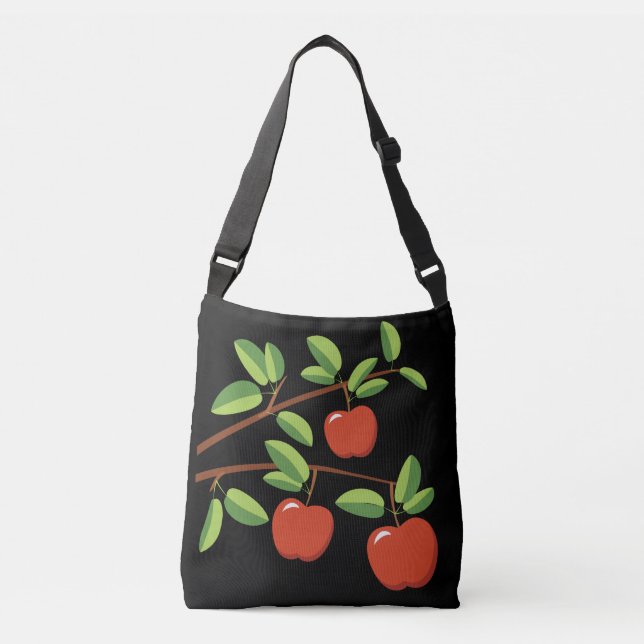 Bolso Cruzado Manzanas en ramas (Anverso)