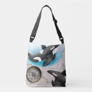 Bolso Cruzado Mapa de las orcas