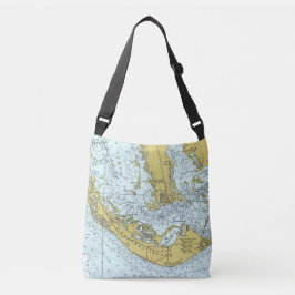 Bolso Cruzado Mapa náutico de la isla de Sanibel