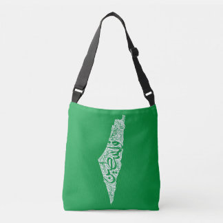 Bolso Cruzado Mapa y bandera de Palestina libre ف ن س ط