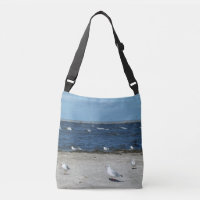 mar, agua, gaviota, ave, viaje, azul, cielo,