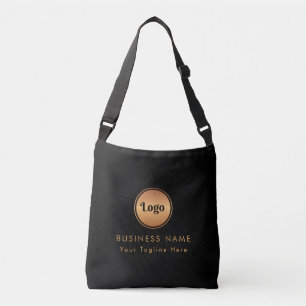 Bolso Cruzado Marca Gold Logo & Personalizado Text Business Comp