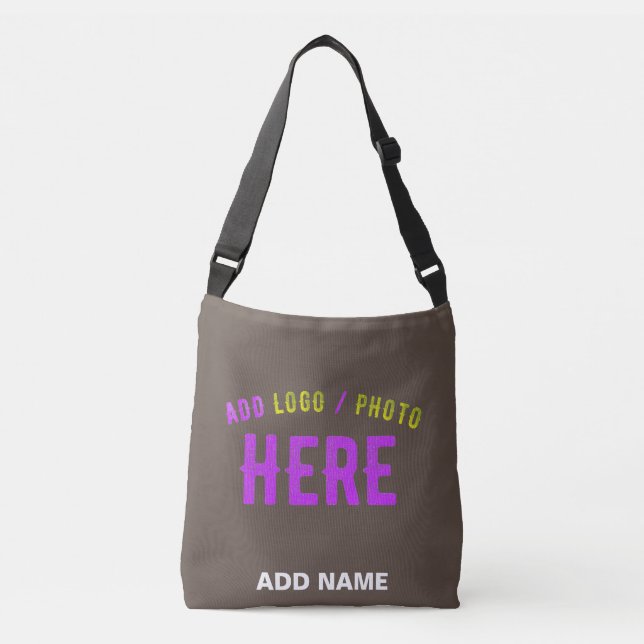 BOLSO CRUZADO MARCA VERIFICADA DE CAFÉ DE PERSONALIZABLE ESTILO  (Anverso)