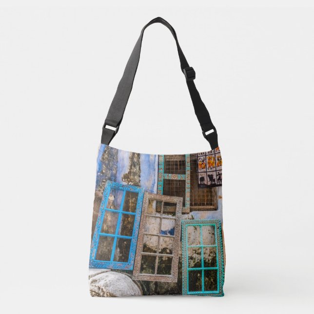 Bolso Cruzado Marcos de ventana coloridos (Anverso)