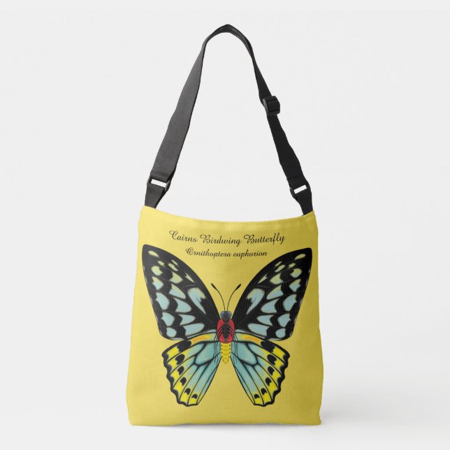 Bolso Cruzado Mariposa de Birdwing de los mojones dorsal y (Anverso)