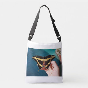 Bolso Cruzado Mariposa de cola cruda amarilla gigante