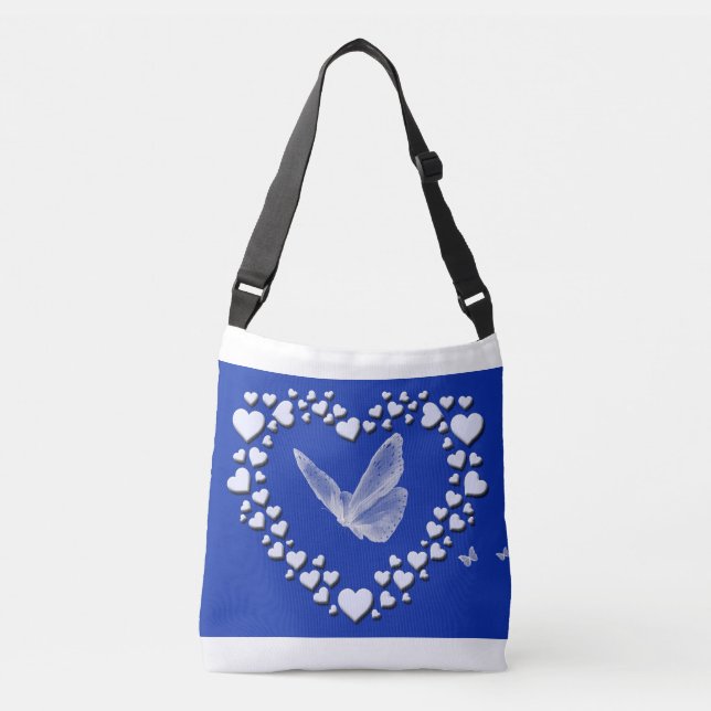 Bolso Cruzado Mariposa en el corazón (Anverso)