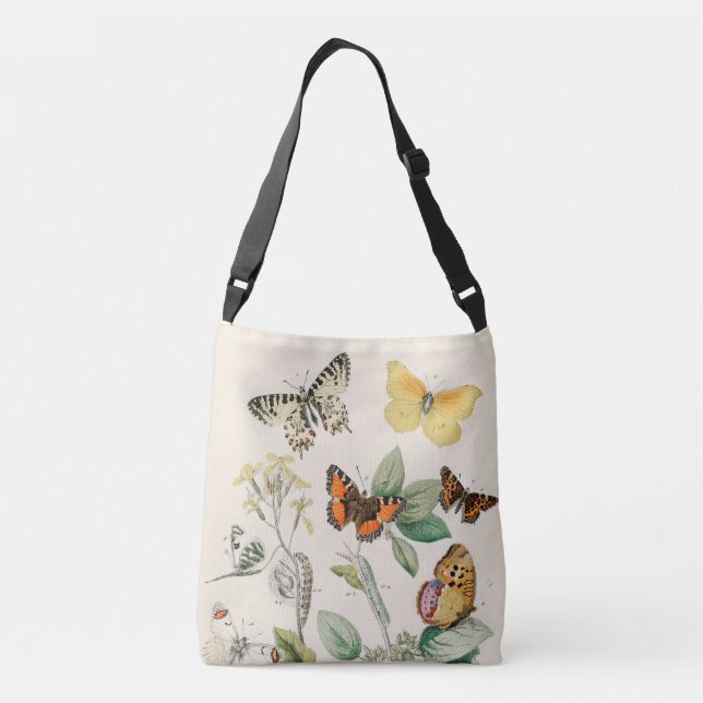 Bolso Cruzado Mariposa vibrante (Reverso)
