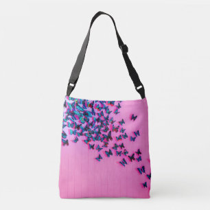 Bolso Cruzado Mariposas Blue Pink Beautiful