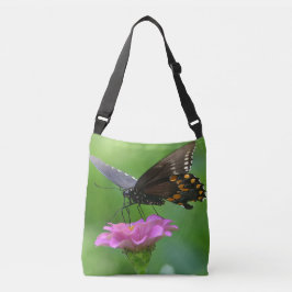 Bolso Cruzado Mariposas En Flores