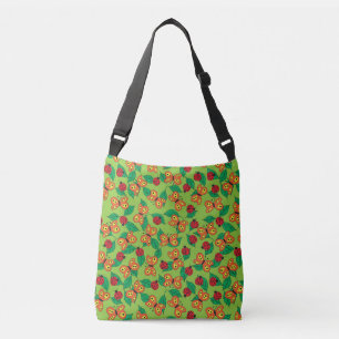 Bolso Cruzado Mariposas y adybugs en hojas verdes