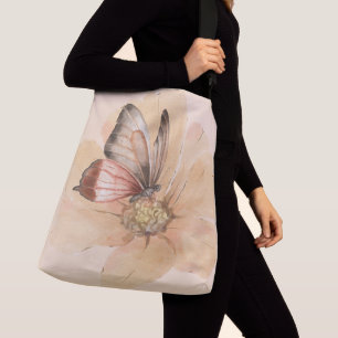 Bolso Cruzado Mariposas y flores acuáticas