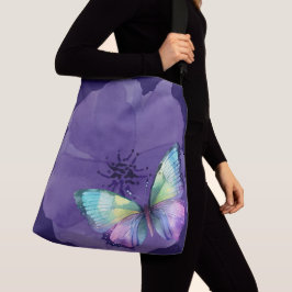 Bolso Cruzado Mariposas y flores acuáticas