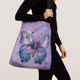 Bolso Cruzado Mariposas y flores acuáticas