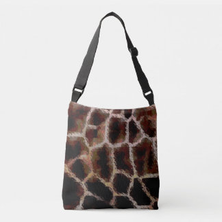 Bolso Cruzado Marrón de impresión animal