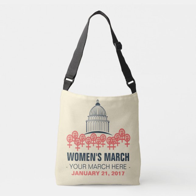 Bolso Cruzado Marzo de las mujeres--"Hermana de encargo" marzo (Anverso)