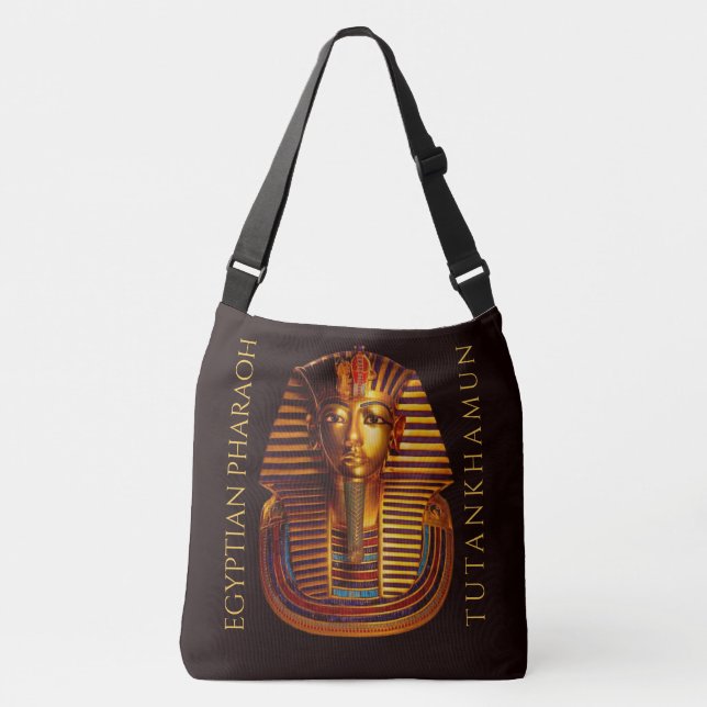 Bolso Cruzado Máscara de Oro del Rey Egipcio Tutankhamun (Anverso)