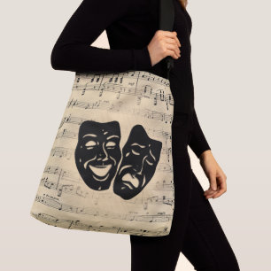 Bolso Cruzado Máscaras de teatro y música antigua