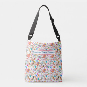 Bolso Cruzado Material de arte colorido Patrón creativo para art