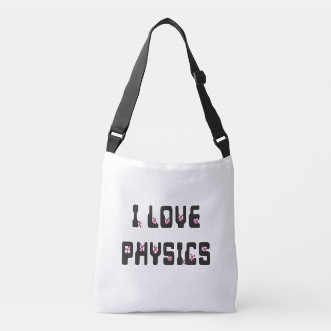 Bolso Cruzado Me encanta la física (Anverso)