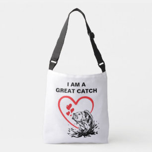 Bolso Cruzado Me encanta pescar, soy un gran gato