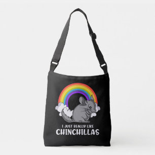 Bolso Cruzado Me Gusta Realmente Chinchillas Mascota Cuta