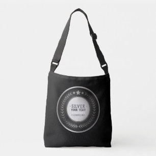 Bolso Cruzado MEDALLA DE PLATA Campeón IMPRESIÓN PERSONALIZADA e