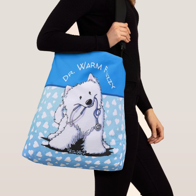 Bolso Cruzado Médica de KiniArt Samoyed (Detalle)